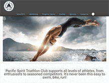 Tablet Screenshot of pacificspirittriclub.org